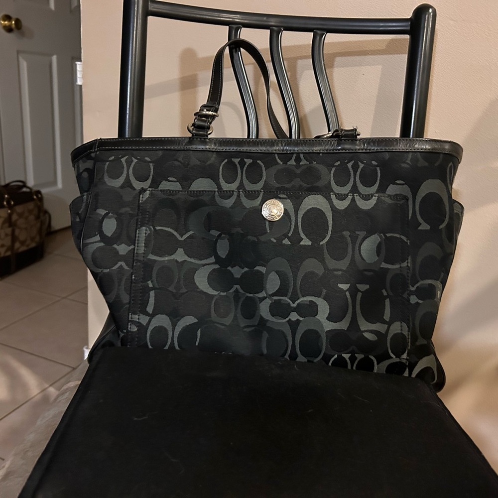 Coach baby bag